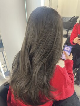 ブリーチなしダブルカラー☆オリーブグレージュ☆20代30代40代