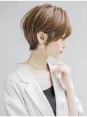 クールショート/レイヤーショート/前髪白髪/20代30代40代50代