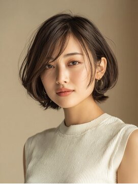 ルシードスタイル グローバルディー 稲毛店(LUCIDO STYLE GLOBAL.D) 愛されショート20代30代40代レイヤーカット韓国ボブ顔周り稲毛