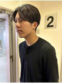 メンズベーシックセンターパート
