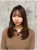 ミルクティーブロンド/ダークブルー/デジタルパーマ/町田