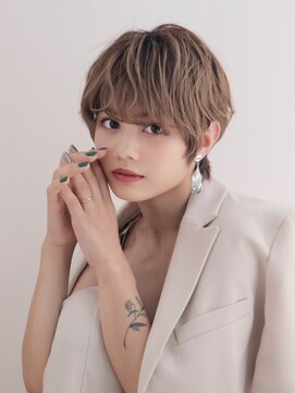 ロンドロゼ 池袋(Lond rose) ♪グレージュブラウン/ミディアムレイヤー/韓国巻/顔周りカット