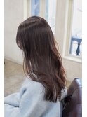 髪質改善ブリーチなしカラー×広がり改善×透明感ベージュロング