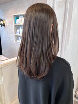 キャアリー(Caary) 福山人気ロングレイヤーカット艶髪ショコラベージュ簡単巻き髪