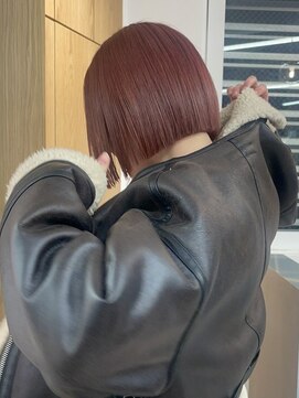 ソワ 北千住(soi) ボブ×切りっぱなしボブ×ミニボブ×ピンクベージュ