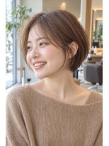ライクバイコトナ 越谷(RIKE by kotona)&nbsp;レイヤーボブ髪型20代30代40代50代前髪あり前髪なし面長丸顔越谷