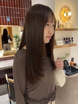 ザトエル 栄(THE TOEL)&nbsp;ショコラグレージュベージュブラウンレイヤーロング髪質改善