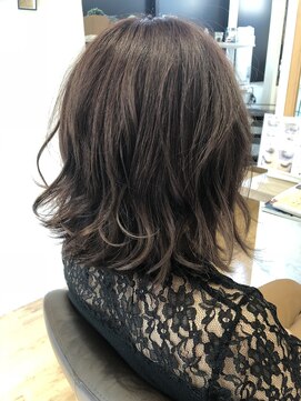 アーツヘアー JR上熊本駅店(ARTS@HAIR) 切りっぱなしボブ×ヌーディベージュ