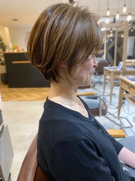 サードバイローラン(THiRD by ROULAND) 【THiRD 浅野】オトナっぽ可愛いアッシュブラウンショート