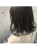 外ハネダークグレージュ