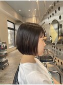 梅雨対策酸性ストレートミニボブ
