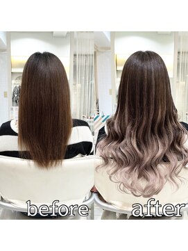 ヴォーグ(VOGUE) シールエクステ80枚でグラデーションロング☆