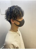 メンズパーマスタイル　ハイライト