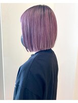 モリオ フロム ロンドン イオンモール 熊本店(morio FROM LONDON)&nbsp;【morio熊本】ストレートボブ×ピンクパープル.k