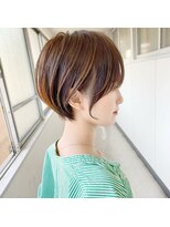 シェノン サントル(CHAINON CENTRE)&nbsp;モテ髪カタログ/外ハネボブ/ペールベージュ[梅田/茶屋町]]