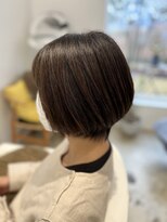 ヘアーデェカラー(hair de KOLOR)&nbsp;【つくば】大人前下がりショートボブ20代30代40代