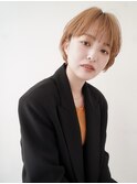 ♪大人可愛いマッシュショートミルクティーベージュ【池袋】