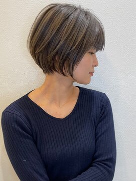 ロンドブルーム 天神大名店(Lond Bloom) 大人ショートボブショートカットショコラアッシュくびれミディ
