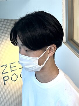 ゼストプール(ZEST POOL) センターパート×ニュアンスパーマ