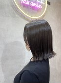 切りっぱなしボブ