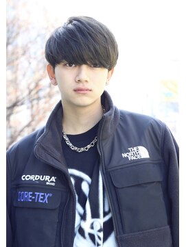 ネイビー(NAVY) スーツにも似合うサラサラマッシュ☆