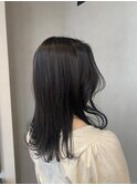 艶カラーブルーブラック