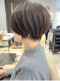 ショートボブ髪型30代40代50代前髪あり前髪なし【橋本】