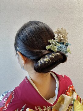 シャルムバイケンジ(Charm.by KENJE) 【タイトシニヨン】結婚式/二次会/同窓会/銀座/成人式/卒業式