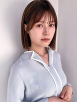 ラフ フロム ガーデン(Laf from GARDEN)&nbsp;ショートヘア/シアーカラー/ダークアッシュ/ボブ/縮毛矯正