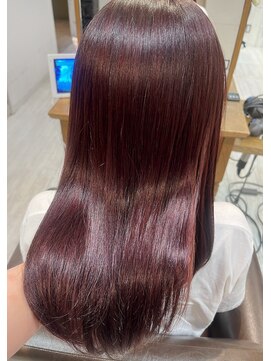 レイラバイアフロート 吉祥寺(Lila by afloat) ボルドーカラー/ワインレッド/韓国ヘア/レッドカラー
