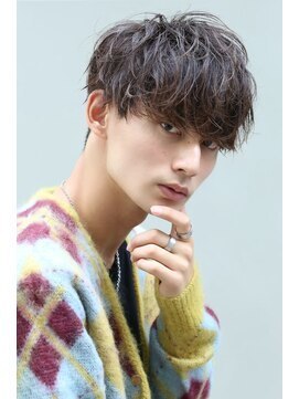 リップス レイ ギンザ(LIPPS Ray GINZA) 無造作クセ毛ツイストツーブロック刈り上げマッシュ