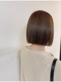 切りっぱなしボブ×シルクグレージュ【渡辺俊弥】梅田