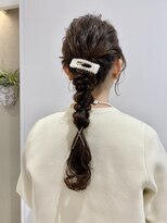 ケンジ 横浜(KENJE)&nbsp;編みおろしポニー×パールクリップ