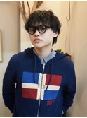 薬院 ベージュカラー ブラウンカラー センターパート