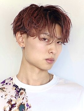 デプト(DEPT.) シャドウパーマコンマバングメンズカットマッシュフェード眉毛