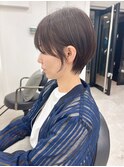 ショートカットxひし形ショートボブ×前髪あり20代30代40代
