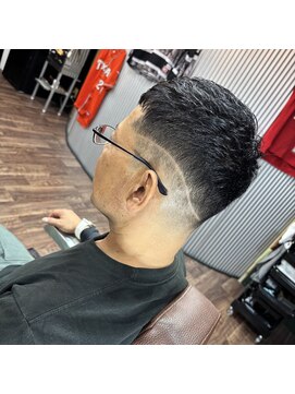 ゴートファミリー 川口(G.O.A.T FAMILY) フェード ラフクロップ 一本ライン