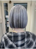 アンブレラカラー　グレー　シルバー　横浜ボブ　N