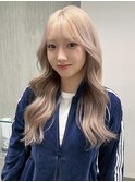 デザインカラーケアブリーチハイトーンカラー顔周りレイヤー韓国