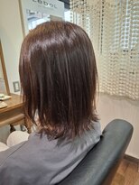 レシェル 岐阜(RECIEL)&nbsp;外はねボブ×イヤリングカラー