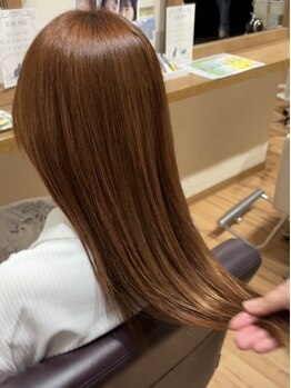 ヘアメイク バンブー(Hair Make Bamboo)の写真/【髪質改善メニュー新登場◎】健康な髪へ導き、綺麗なツヤ髪でカラーのモチもアップ◇ぜひご体感下さい＊