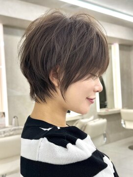 マウル ナゴヤ 名駅(MAEUL NAGOYA) 似合わせカット　ショートカット　ココアブラウン　40代50代60代