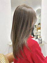 ティエラ 原宿 表参道(Tierra)&nbsp;【Tierra美侑】ブリーチなしダブルカラーミルクティーベージュ