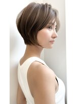 ゴカン バイ ジル ブラン 名古屋(Gokan by JIL BLAN)&nbsp;ハイライトバレイヤージュダブルカラーショートカット30代40代