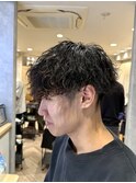 刈り上げ波巻きパーマ名古屋