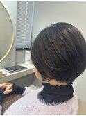 丸みショートで大人可愛く♪