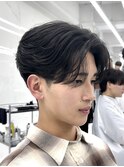 フェザーパーマ/リバースセンターパート/毛流れパーマ/渋谷