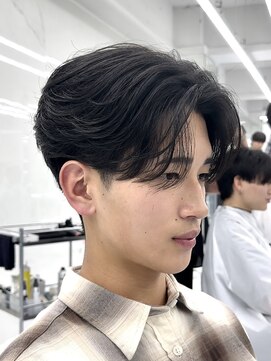 メンズヘアセンス 渋谷(MEN'S HAIR SENSE) フェザーパーマ/リバースセンターパート/毛流れパーマ/渋谷