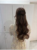 ブリーチなしカラー/ヘアアレンジ/ヘアセット/福岡/10代20代30代