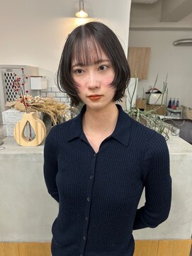 サナ(SANA) レイヤーカット/ボブカット/顔周りカット/透明感カラー